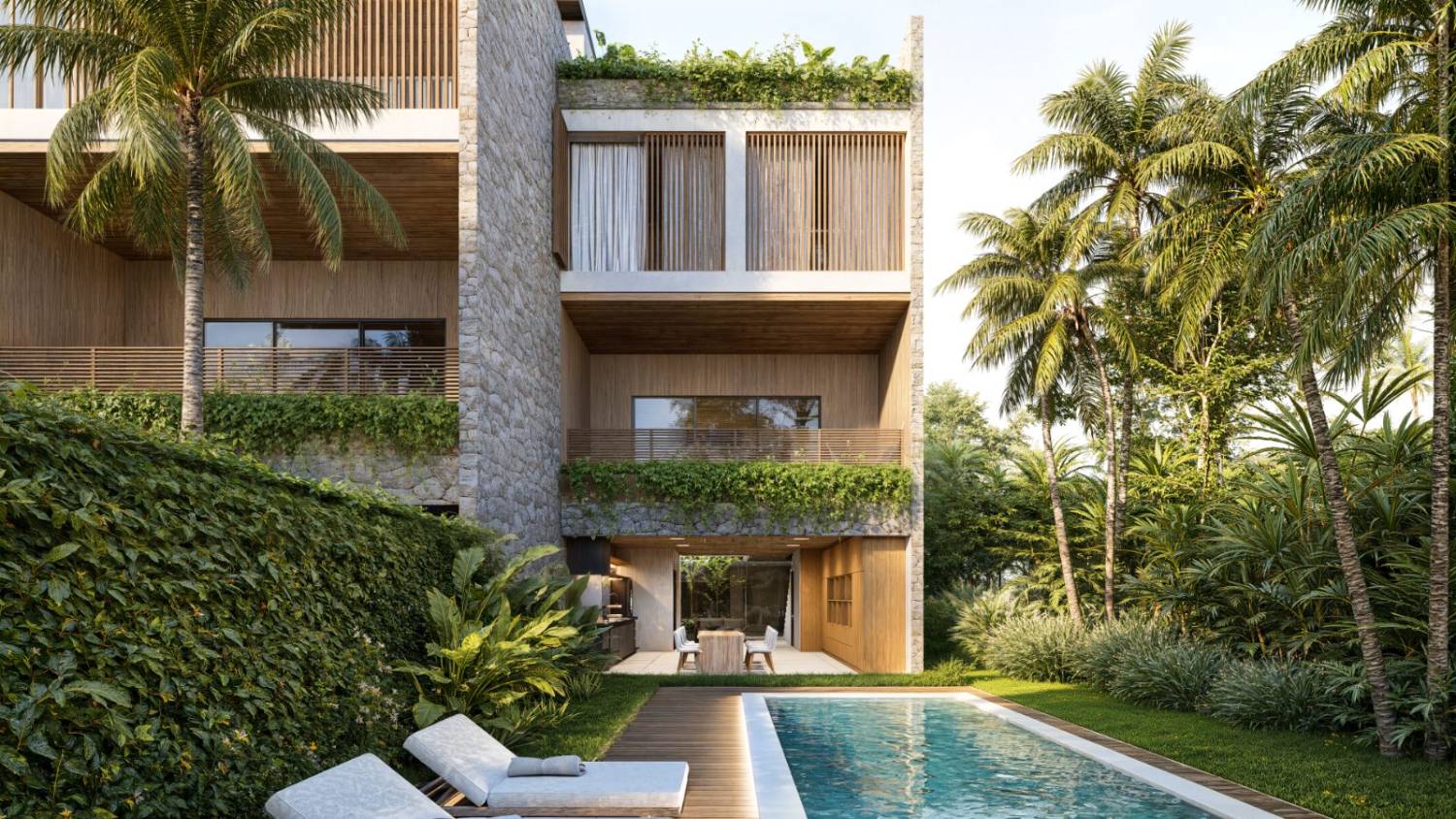 Piscina privativa junto à casa